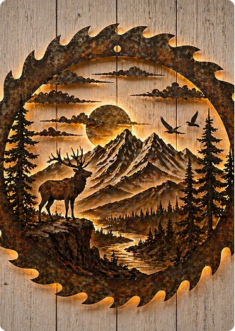 Saw Blade Metal Wall Art