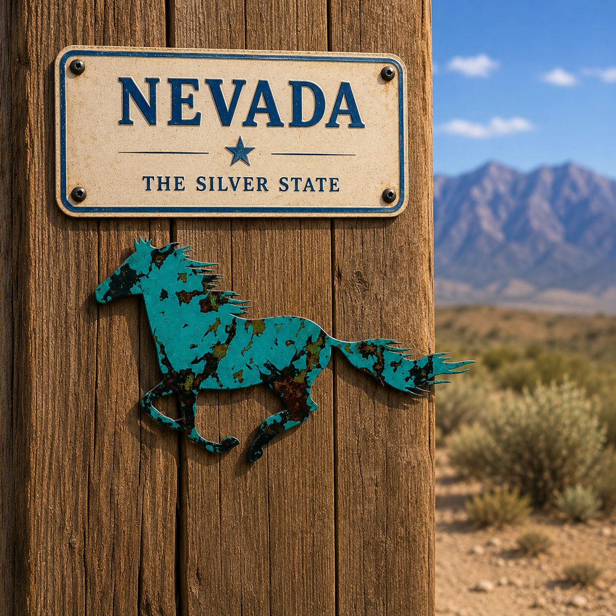 turquoise pony in Nevada