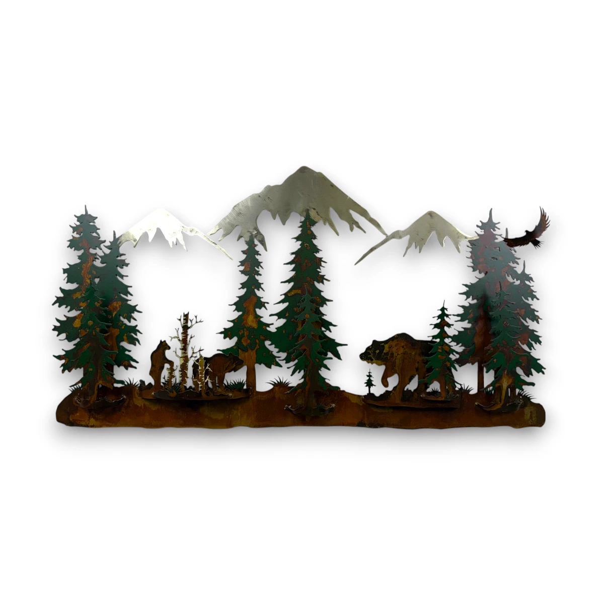 grizzly bear family amids some tree