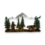 standing and walking black bears