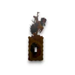 metal light switch with bronc
