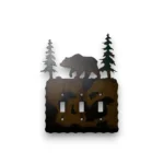 metal bear triple switch light switch cover