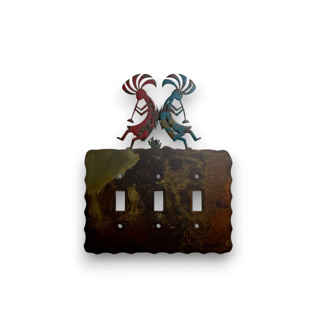metal-wall-art-design-568-triple-light-switch-cover-kokopelli metal kokopelli triple switch light switch cover