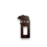 metal electric switch cover with bear