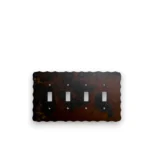 quad toggle metal light switch cover