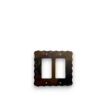 metal double rocker light switch cover