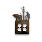 bears and an aspen tree double outlet cover