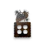double outlet pine cones