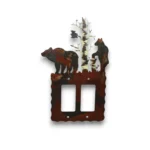 Hand painted double rocker metal light switch cover featuring two bears beside an aspen tree. ChatGPT can make mistakes. Workspace data isn't used to train models.